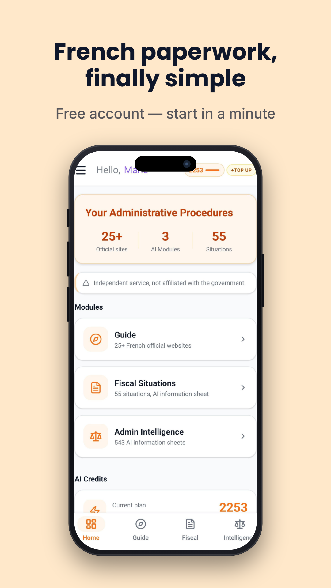 Guide for French Procedures app screenshot