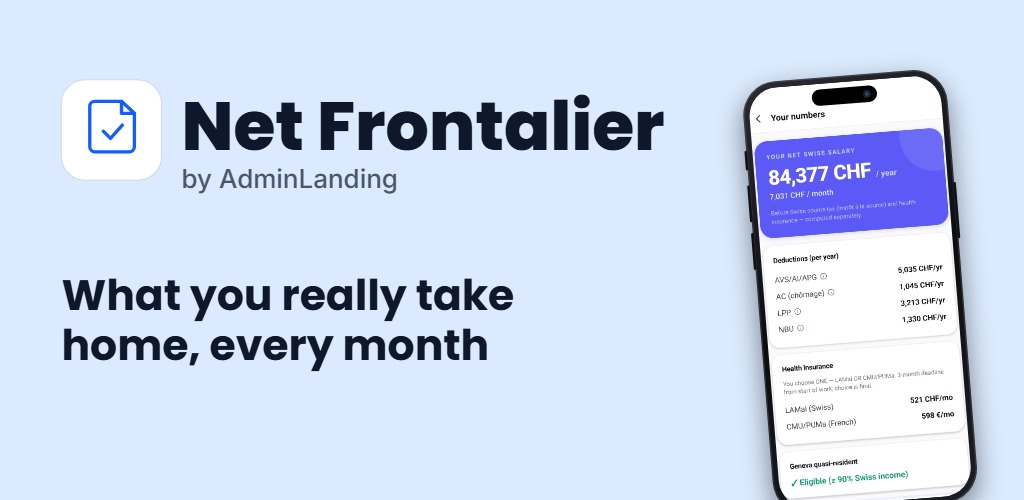 Net Frontalier — France-Switzerland cross-border calculator app