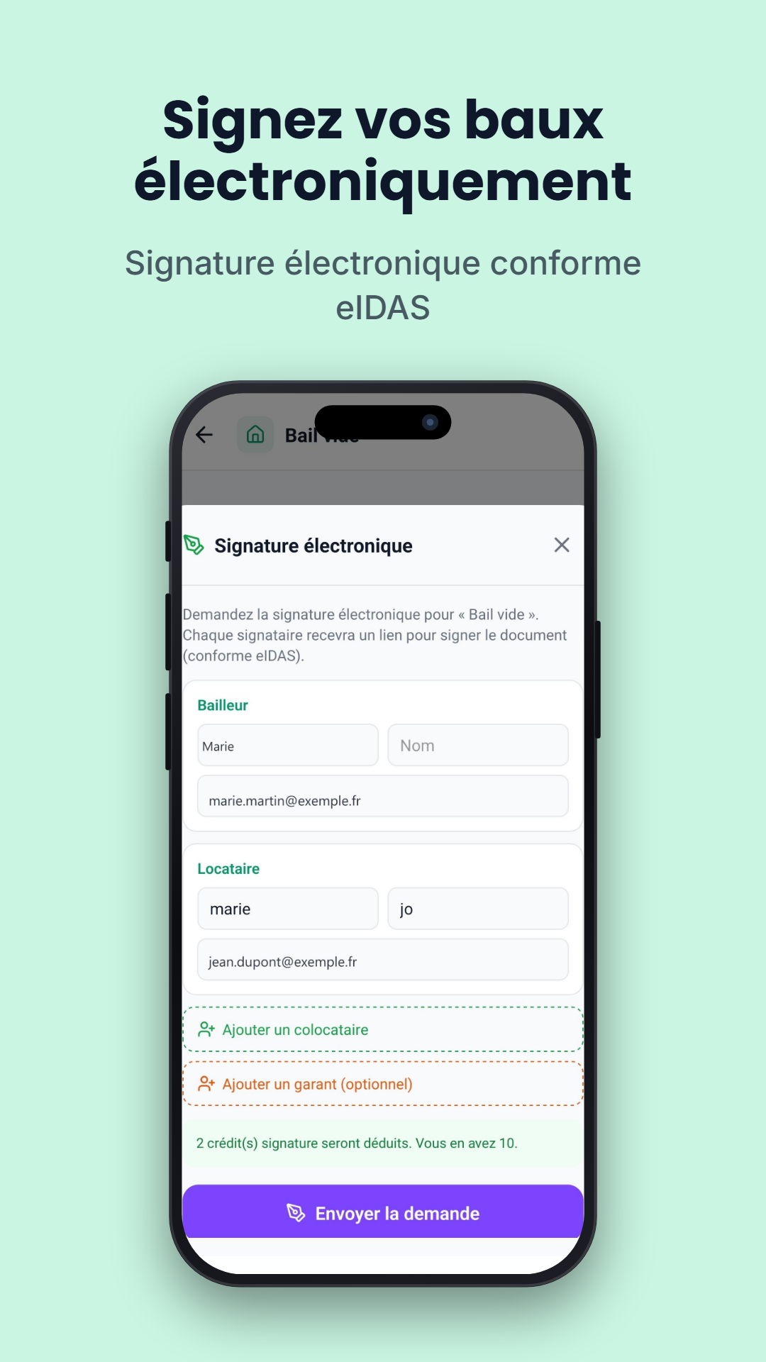 Signature sur mobile (eIDAS)