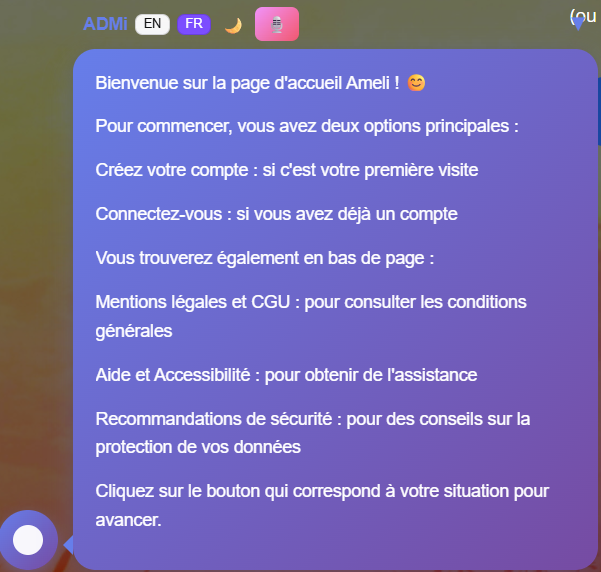 AdminLanding Guide — Assistant IA sur site officiel